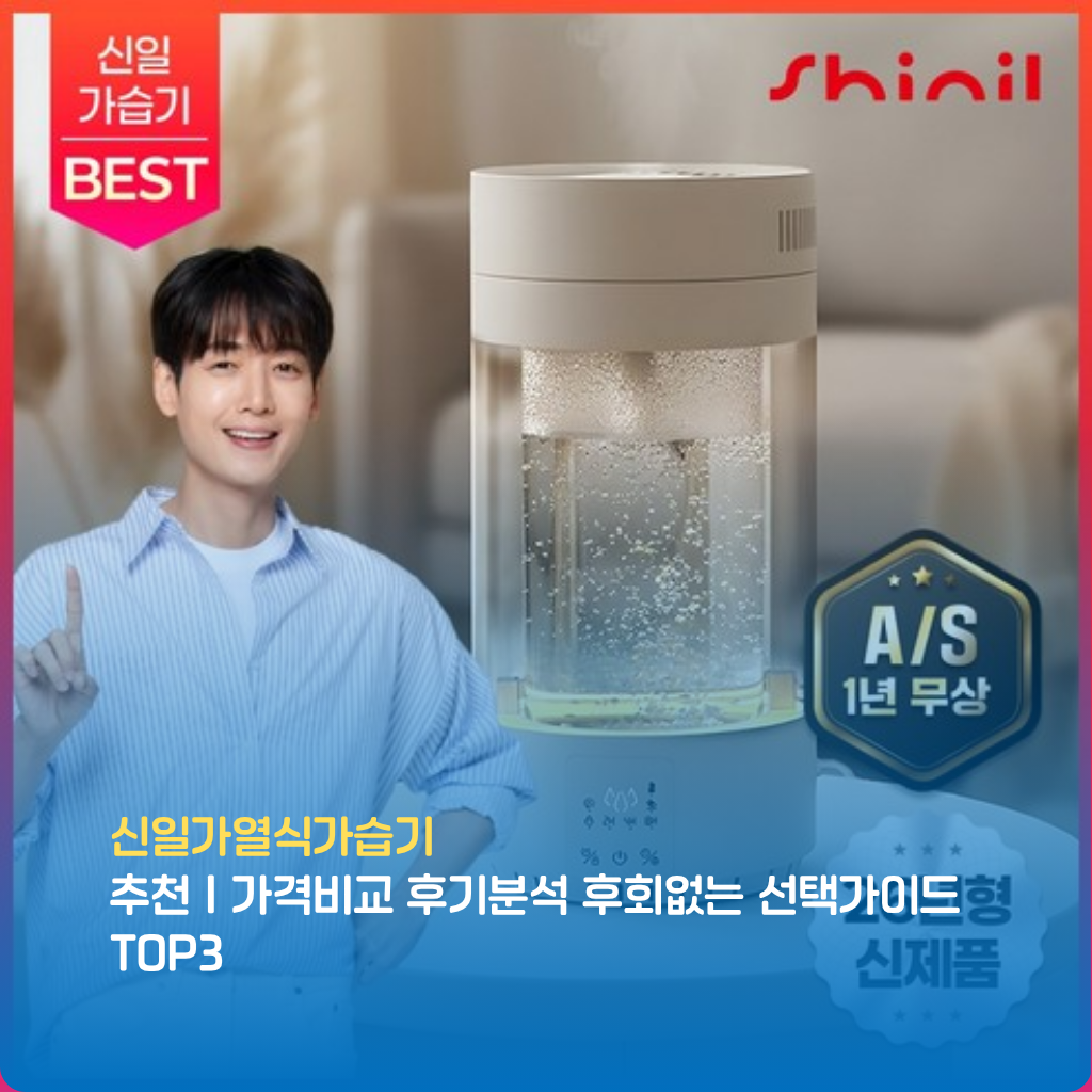 신일가열식가습기 추천 핵심만 정리! 신일 가열식 가습기 스팀 성능, 위생 관리, 전기요금, 청소법, 후기 기반 장단점까지 분석해 후회 없는 신일가열식가습기 구매 선택을 돕습니다.
