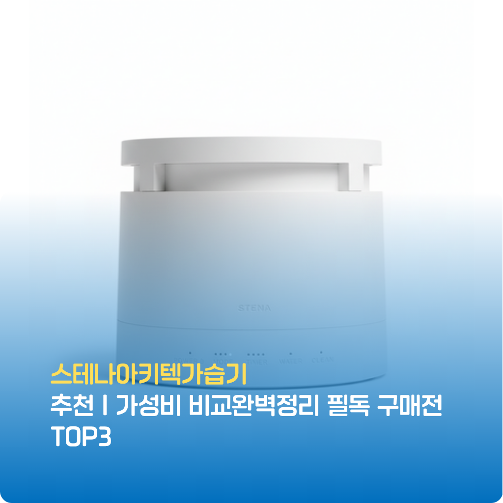 스테나아키텍가습기 추천 핵심 정리! 가성비·성능·관리 편의성까지 리얼리뷰로 검증한 스테나아키텍 가습기 TOP3 비교. 건조한 계절 필수템, 한정 특가로 스마트한 스테나아키텍가습기 구매 기회를 놓치지 마세요.